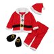 thumbnail image 1 of Santa Claus Baby Christmas Costume for Wearing 1Set Plush Pants Long Sleeve Tops, 1 of 3