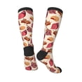 thumbnail image 5 of Lsque Sea Shells Printed Crew Socks Men's Women's LightWeight Thin Casual Calf Socks ,Knee High Socks,Cotton Socks, 5 of 9