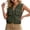 Army Green-02, variant on Women's Cargo Vest Outdoor Fishing Workout Tank Top Travel Walk Sleeveless Tee with Pockets
