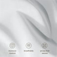 thumbnail image 6 of Bare Home 100% Organic Cotton Fitted Sheet - Jersey Weave - 150 GSM - Twin XL, White, 6 of 9