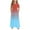 Blue, variant on ATOGUTA Girls Dresses Short Sleeve Stretchy A-Line Sundress Casual Gradient Long Dresses Purple, Size 4-14 Years