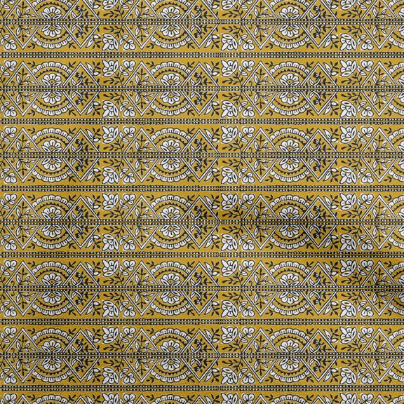 oneOone Viscose Chiffon Yellow Fabric Block Craft Projects Decor Fabric Printed By The Yard 42 Inch Wide-HE