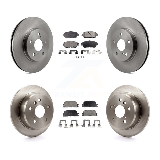 Transit Auto Front Rear Disc Brake Rotors and Ceramic Pads Kit for Car 2002-2003 Lexus ES300 K8T-101209