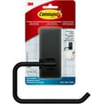 thumbnail image 1 of Command Toilet Paper Holder Matte Black with Water Resistant Command Strips, Rust Resistant Bathroom Organizer, 1 of 5