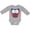 AC-Heather Grey, variant on Inktastic Owl Boys or Girls Long Sleeve Baby Bodysuit