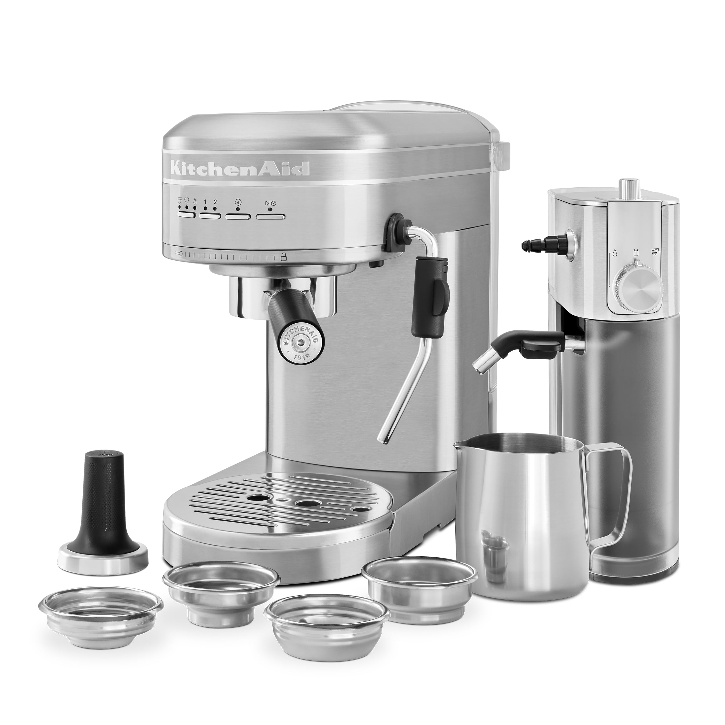  KitchenAid Automatic Milk Frother Metal Espresso, 17 oz,  Brushed Stainless: Home & Kitchen