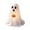 B, variant on MYUNNIL Cute Light up Ghost Ornament, 19" White Fall Warm LED Fabric Ghost Tabletop Decoration with Plush Pumpkin, Reusable Luminous Seasonal Decor for Home Mantel Shelf Party