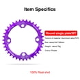 thumbnail image 2 of Chainset de bicicleta Bicicleta redonda Cadena de bicicleta Cadena de cadena Reemplazable Aleación de aluminio Anti-gota Ligero Ligero Ciclismo Diente PULINE PURPLE 38T Advancent OD003273-20, 2 of 7
