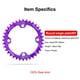 thumbnail image 2 of Chainset de bicicleta Bicicleta redonda Cadena de bicicleta Cadena de cadena Reemplazable Aleación de aluminio Anti-gota Ligero Ligero Ciclismo Diente PULINE PURPLE 38T Eigraketly OD003273-20, 2 of 7