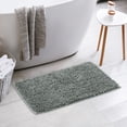 thumbnail image 5 of Unique Bargains Non-Slip Soft Fluffy Shag Washable Plush Bath Rugs for Bedroom Grey-2 20"x32", 5 of 7