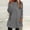 Dark Gray, variant on Plus Size Solid Womens Sweatshirts Tunic Fleece Winter Long Sleeve Pullover White Crew Neck Casual with Front Pocket No Hood Shirts