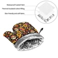 thumbnail image 6 of Salouo Sunflowers Mushrooms for Oven Mitts and Potholders BBQ Gloves-Oven Mitts and Pot Holders Non-Slip Cooking Gloves for Cooking Baking Grilling (4-Piece Set), 6 of 6