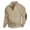 Khaki, variant on Men's Outdoor Casual Stand Collar 1/4 Button up Pullovers V-Neck Long Sleeve Sweatshirts Casual Loose Solid Color Business Casual Sweaters with Elbow Patches White XL