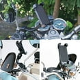 thumbnail image 6 of LINLIN Motorcycle Phone Holder, Motorcycle Cell Phone Mount Holder, Universal Motorbike Stand Compatible for GPS, iPhone, Samsung, etc, 6 of 9