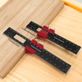 thumbnail image 4 of 6/8/12Inch Woodworking Ruler Aluminum Slide Ruler Professional Track Ruler, 4 of 9