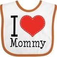 thumbnail image 3 of Inktastic I Love Mommy Heart Boys or Girls Baby Bib, 3 of 4