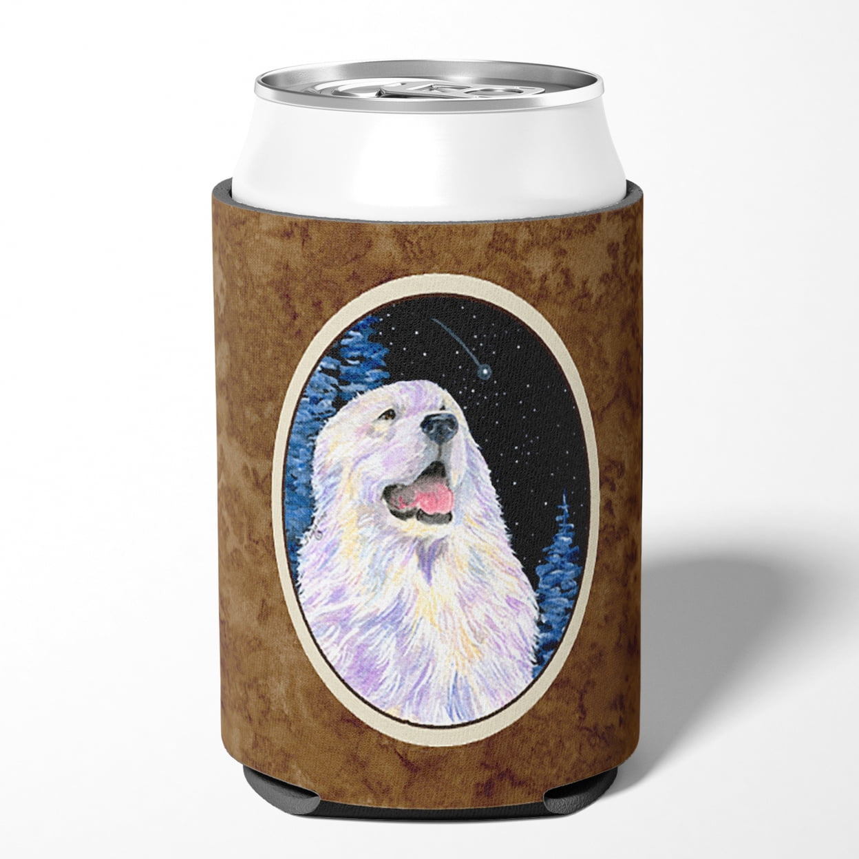 Carolines Treasures SS8466CC Starry Night Great Pyrenees Can or Bottle Hugger Can Hugger multicolor