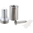 thumbnail image 4 of LAICAIW 24 Pack Sign Standoff Screws 1/2 x 1 Inch, Advertising Glass Standoff Nail Hardware, Stainless Steel Standoffs for Glass Panel Plexiglass Picture, 4 of 7