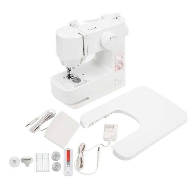 Machine à Coudre Portable, Machine à Coudre ABS 50/60 Machine à Coudre Domestique ABS Machine à Coudre Construite avec Précision
