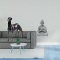 thumbnail image 2 of Estatua de perro de resina,Estatua de perro de resina con forma de animal,Escultura coleccionable para escritorio,decoración del hogar,Estatua de mono,Estatua de Buda Mono para Interiores y, 2 of 8