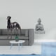 thumbnail image 2 of Estatua de perro de resina,Estatua de perro de resina con forma de animal,Escultura coleccionable para escritorio,decoración del hogar,Estatua de mono,Estatua de Buda Mono para Interiores y, 2 of 8