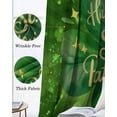 thumbnail image 3 of Happy St Patrick's Day Blackout Curtains for Bedroom Living Room Darkening Curtains 54 Inch Long Lucky Green Shamrocks Spring Leaf Short Curtain for Small Window Treatment Grommet Drapes 52"x54"x2, 3 of 9
