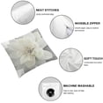 thumbnail image 6 of Stereo Flower Throw Pillow Cover Decorative Aesthetic Colorful Floral Accent Pillow Case Round Cushion Handmade Pillowcase Couch Bed Living Room Chair Home BedroomCreamy White Blue, 6 of 7