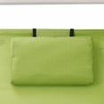 thumbnail image 5 of vidaXL Double Sun Lounger with Canopy Textilene Green, 5 of 5