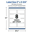 thumbnail image 6 of Avery Waterproof Rectangle Labels, 2" x 3.75", 200 Total, 6 of 12