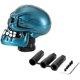 thumbnail image 1 of Perilla de palanca de cambios universal con forma de calavera (azul), perilla de palanca de cambios universal para conversión de hueso de automóvil JM, 1 of 5
