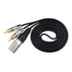 thumbnail image 3 of Cable de audio XLR macho a 2 RCA macho, divisor en Y, profesional, cable de interconexión de audio estéreo para altavoz, amplificador y micrófono., 3 of 8