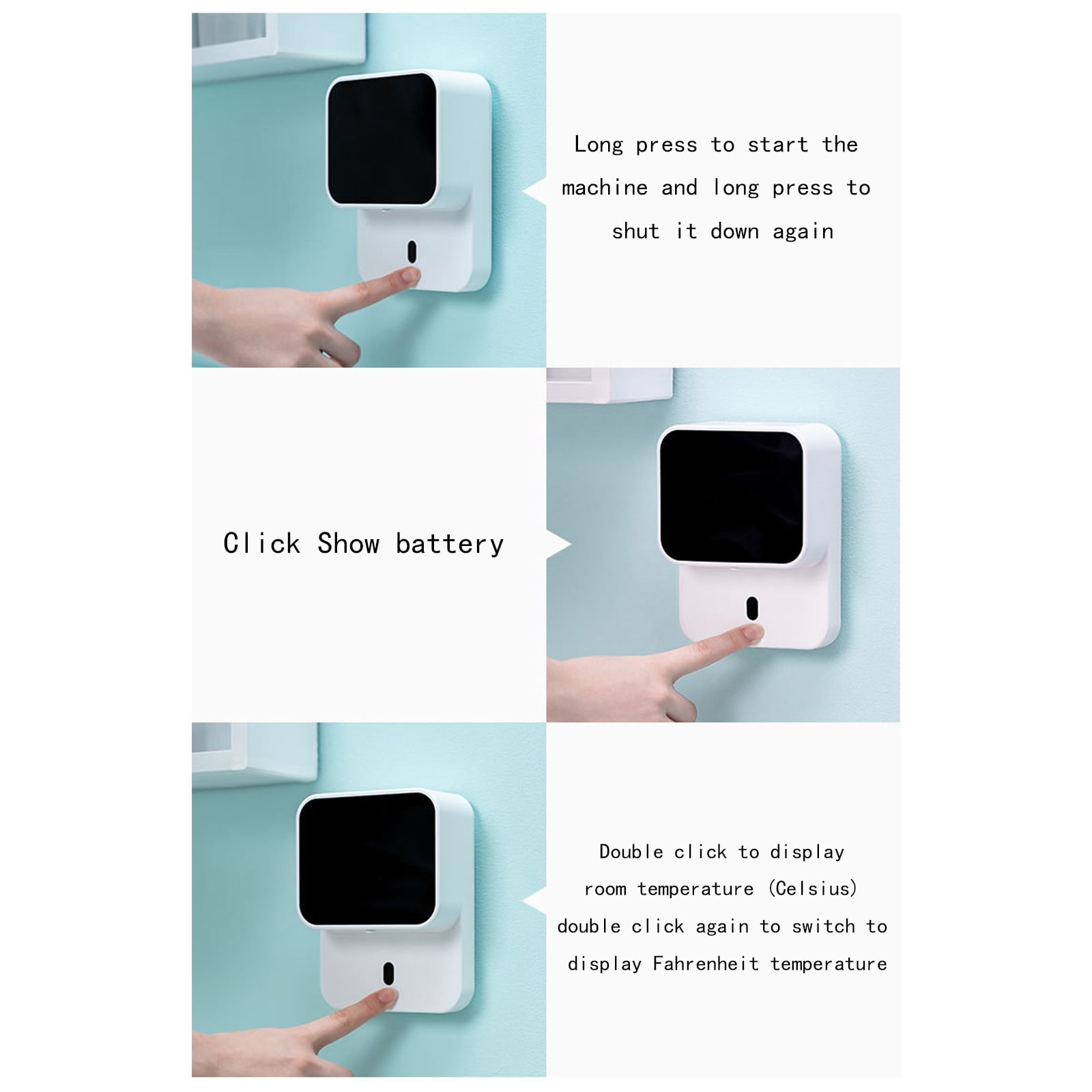 Dengmore Automatic Foaming Soap Dispenser Wall mounted Automatic Induction Soap Dispenser Foam Washing Machine Soap Dispenser Machine