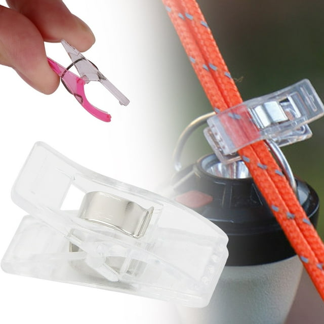 Sewing Clips, 1 Pcs Premium Quilting Clips, Versatile Craft Clips for Quilting, Fabric, Binding, Crocheting, Kniting etc,Clear