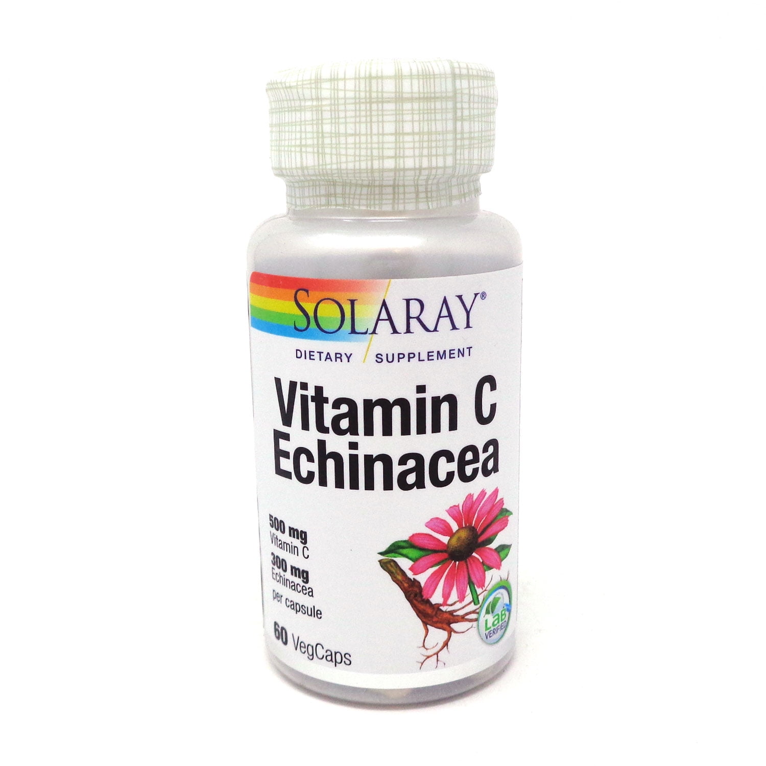 Solaray Vitamin C & Echinacea Root Healthy Immune System Support w
