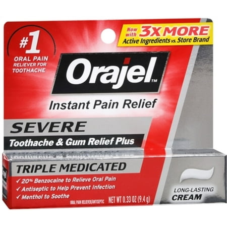 6 Pack - Orajel Severe Pain Formula 0.33 oz