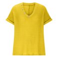 thumbnail image 4 of Posijego Womens V Neck Sweater Shirts Summer Short Sleeve Knit Pullover Casual Lightweight Tops for Women, 4 of 4