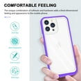 thumbnail image 7 of iPhone 13 Pro Case 6.1 Inch 2021 Release - TECH CIRCLE  [Clear Back] Simple Cute Case Slim Fit Lightweight Thin Classic Cover for Men Women (Purple), 7 of 7
