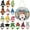 Cute Style, variant on Interchangeable Wooden Gnome Decor Holiday Seasonal Gnome Decorations with Magnet Pieces and Detachable Hats Changeable Welcome Sign for Home