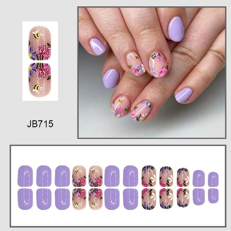 JZROCKER Press on Nails,Fake Nails Stick Glues on Nails False Nails Acrylic Nails Artificial False Nails for DIYS Nails Designs