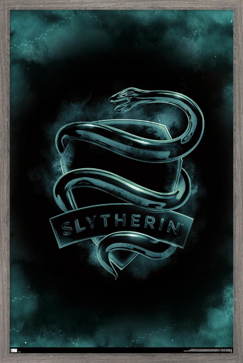 Harry Potter - Slytherin Crest Magic Wall Poster, 22.375" x 34"