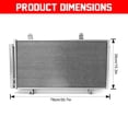 thumbnail image 3 of CHUSYYRAY Aluminum AC Condenser with Receiver Drier fits 3996 for TOYOTA VENZA 2009-2016, 3 of 10