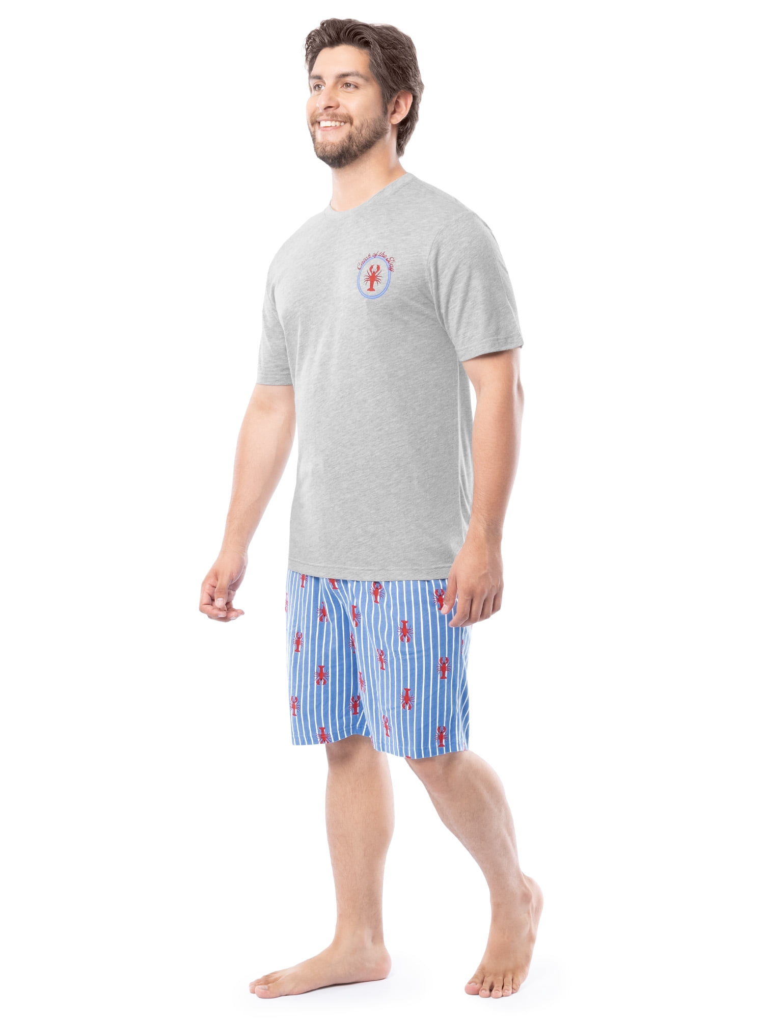 Fruit of the Loom Men's Father's Day Americana Graphic Sleep T-shirt and Pajama Short Set, Sizes S-XL