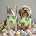 thumbnail image 2 of Dog Bandana 2 Pack,Green Yellow Dandelion Pattern Bandanas for Dogs,Cat Bandana,Small/ Large Dog Bandana 2 Size,Dog Bandanas, 2 of 6
