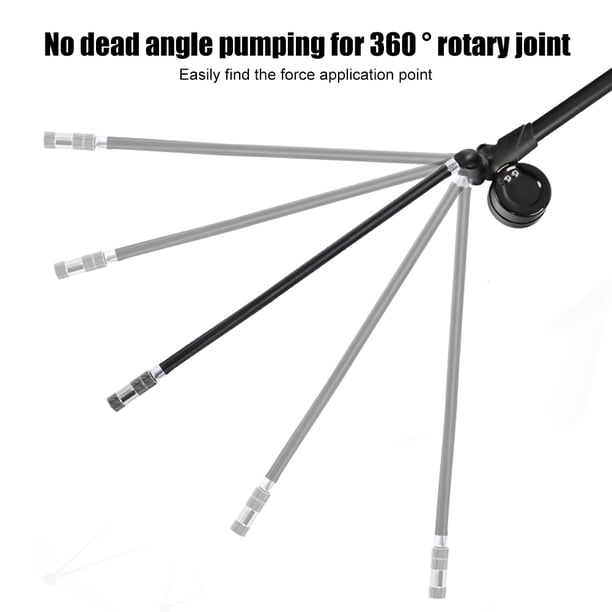 Bomba De Aire Bomba de aire para horquilla de bicicleta, bomba de horquilla delantera portátil, herramienta para bicicleta de montaña (negro) Hugtrwg Accesorios para bicicletas
