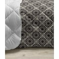 thumbnail image 3 of Traditional Down Alternative Comforter, Mosaic Moroccan Floral Pattern Classic Native Art, Microfiber Quilt for All Season, 5 Sizes, Violet Dark Purple and White, by Ambesonne, 3 of 3