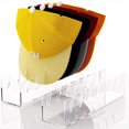 thumbnail image 2 of Perchero para gorras de béisbol, 2 piezas, organizador de gorras de acrílico sin instalación para 14 gorras de béisbol, perchero para gorras transparente, transparente, 2 of 5