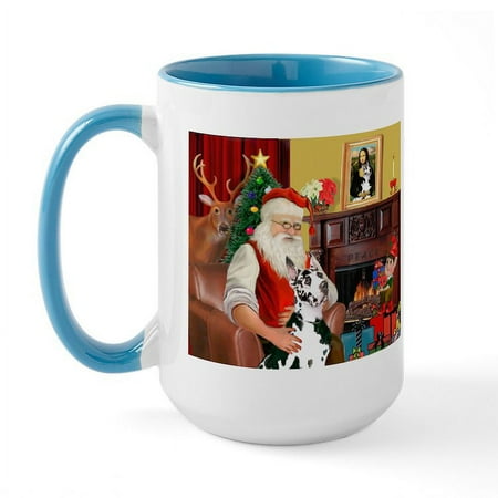 

CafePress - Santa s Great Dane (H) Large Mug - 15 oz Ceramic Large Mug