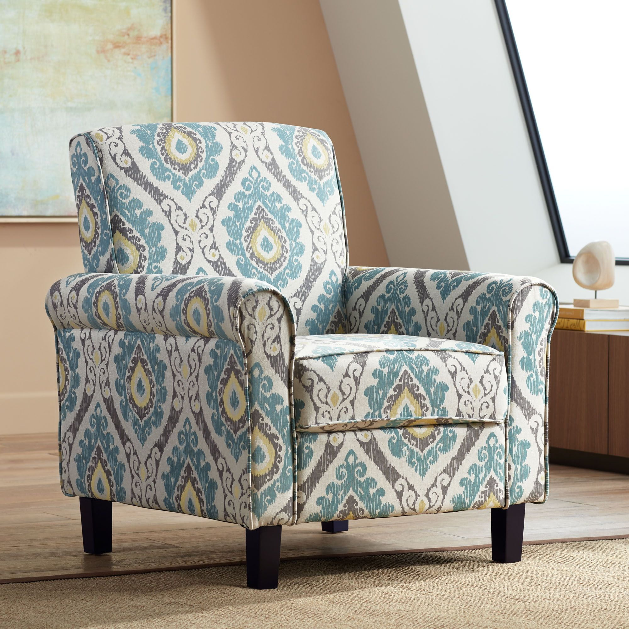 Studio 55D Lansbury Ikat Print Accent Chair Dominican Republic Ubuy