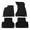 Black, variant on Ikon Motorsports Floor Mats Compatible With 2018-2024 Audi A5 RS5 S5 Sportback, Beige Nylon Car Auto Front Rear Carpets Liner 4PC Set Protector