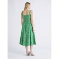 thumbnail image 2 of Free Assembly Women's Sleeveless Cotton Eyelet Panel Midi Dress, Sizes XS-XXL, 2 of 4